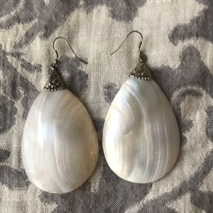 Opal statement earrings